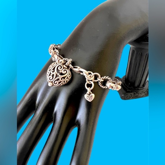 Brighton Bibi Heart Bracelet. NWOT. Beautiful silver plated bracelet with heart - Picture 2 of 6